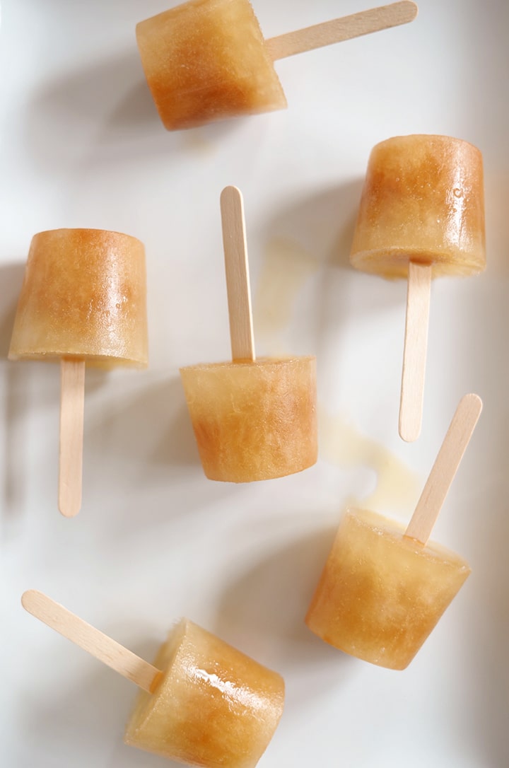 Easy Apple Cider and Honey Popsicles