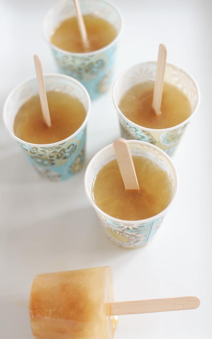 Apple Cider and Honey Popsicles