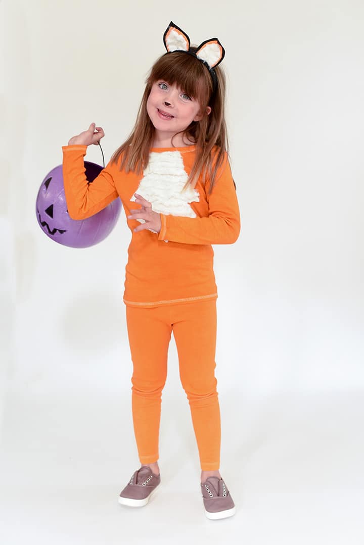 DIY Kids Fox Halloween Costume