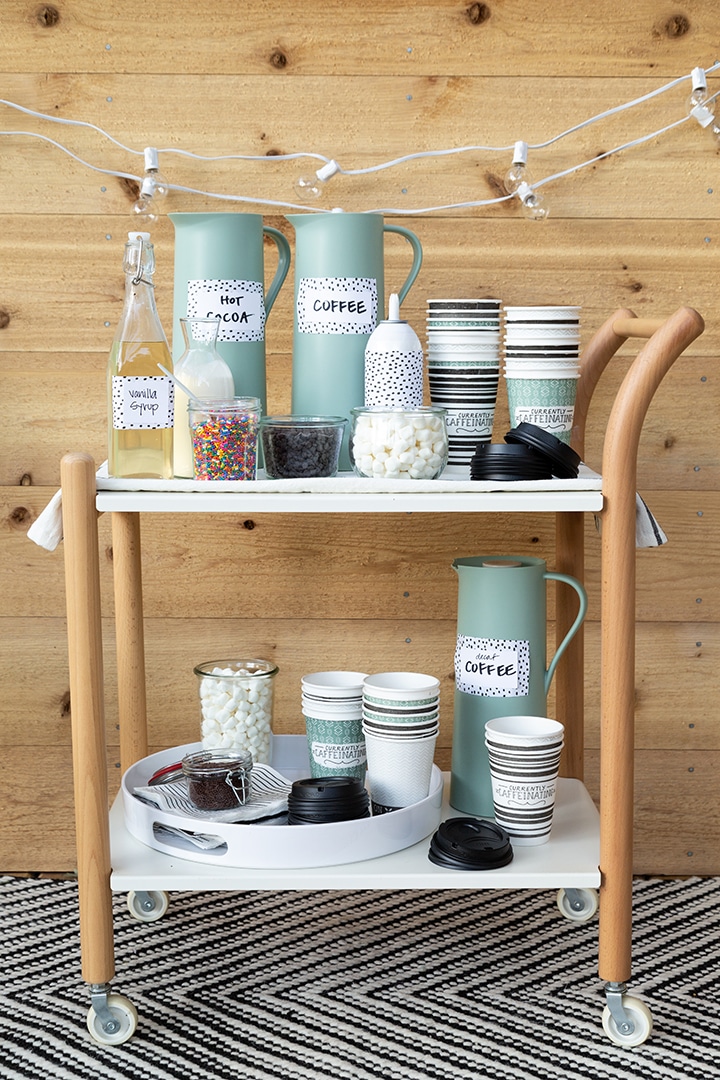 Outdoor Hot Cocoa and Coffee Cart