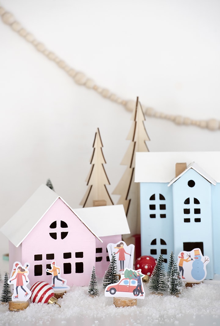 DIY Christmas Village And Free Printables Alice And Lois