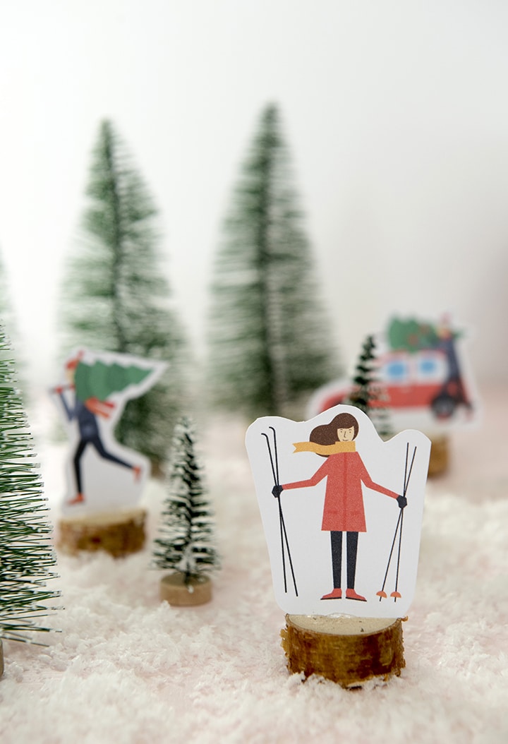 Adorable free printables for your DIY Christmas Village