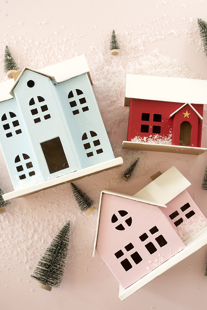 DIY Christmas Village and Free Printables - Alice and Lois