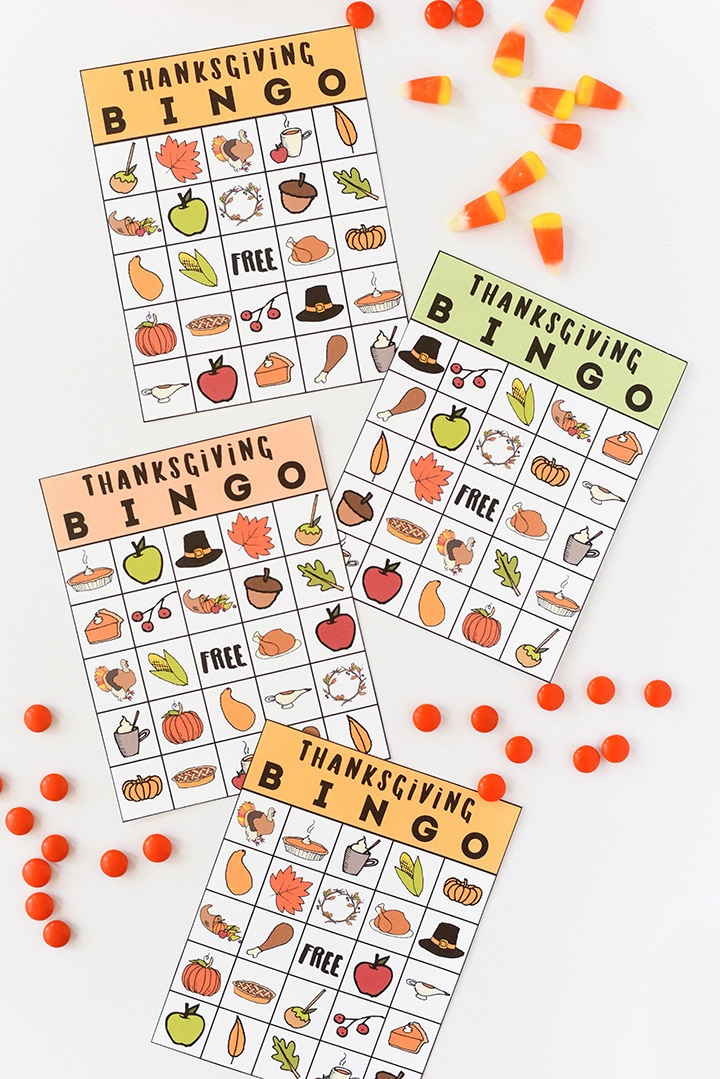 Free Printable Thanksgiving Bingo