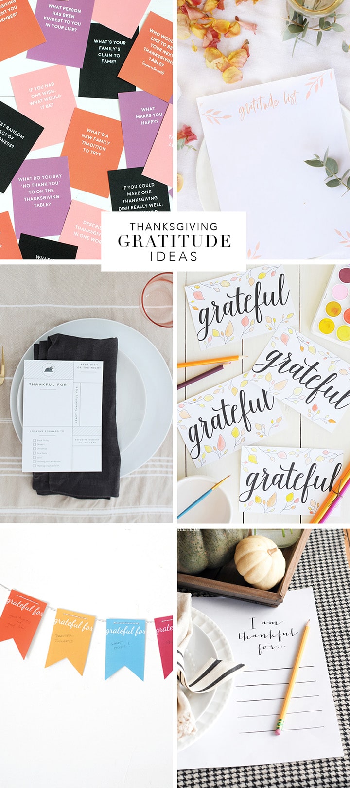 Thanksgiving Gratitude Free Printable Activities