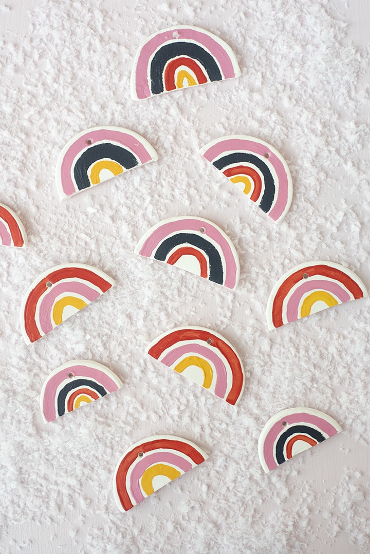 DIY Terracotta Clay Rainbow Ornament