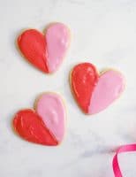 Modern Heart Cookies for Valentine’s Day