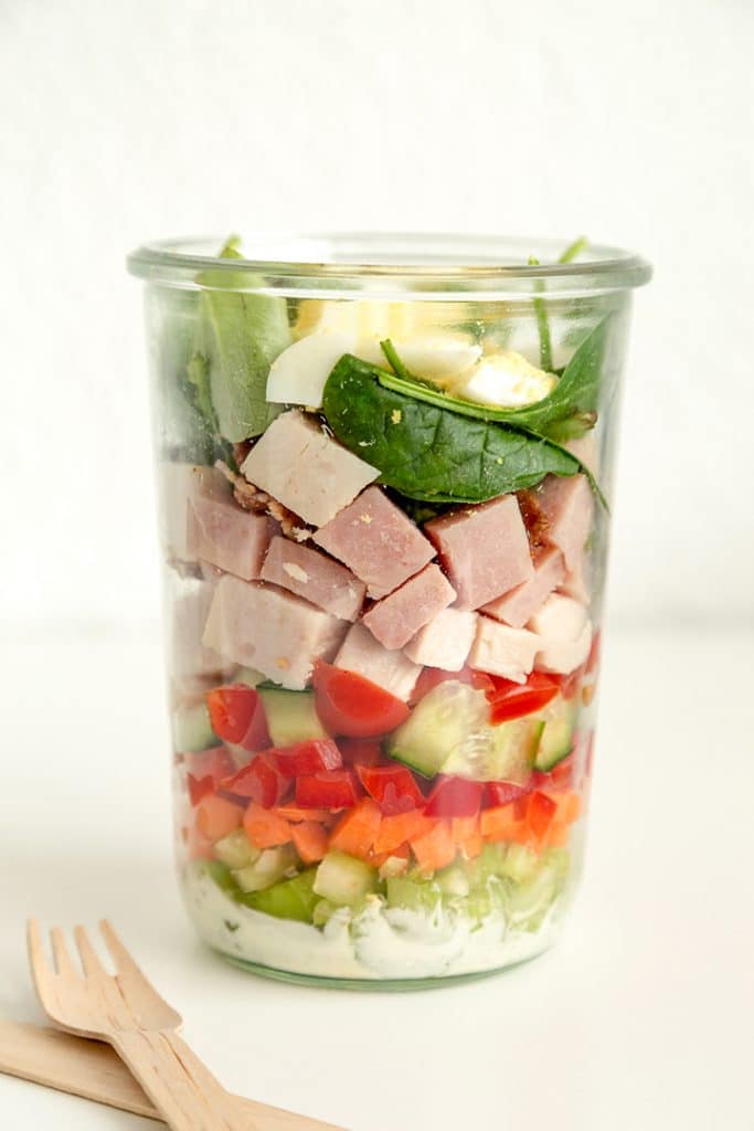 Cobb Salad in a jar 