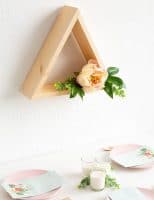 5 Ways to Craft with a Wood Triangle Shelf