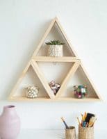 DIY Multi Triangle Wood Shelf
