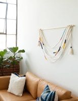 DIY Wrapped Rope Wall Hanging