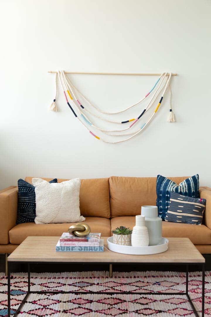 DIY Wrapped Rope Wall Hanging Alice and Lois