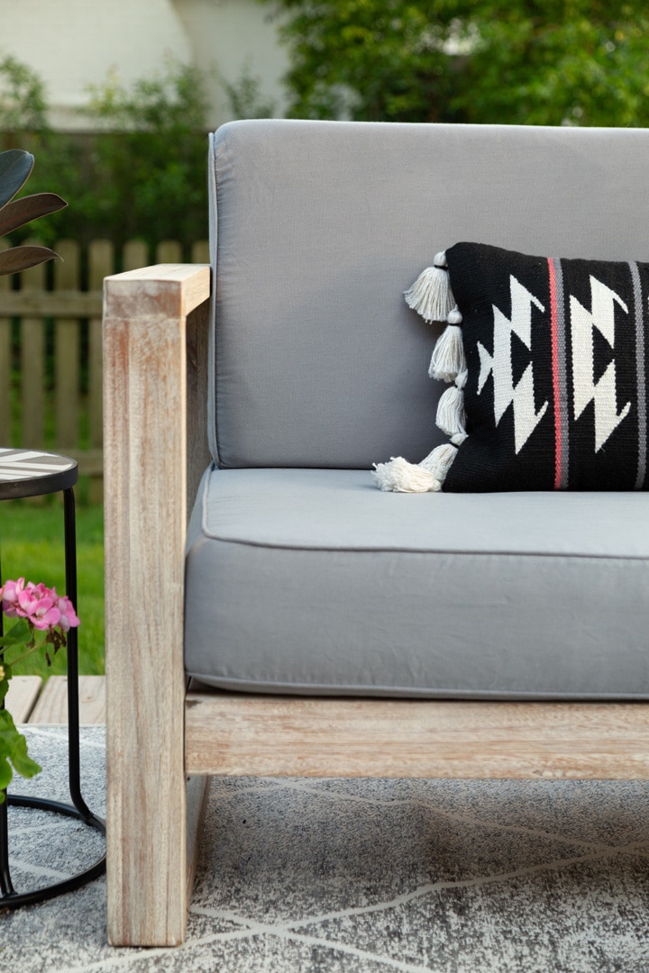 Patio cushion online slipcover