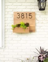 DIY House Number Planter Sign