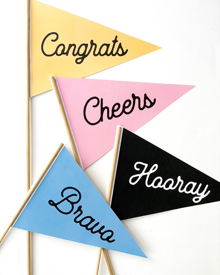 Free Printable Celebration Pennant Flags