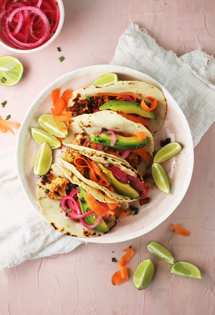 Crispy Cauliflower Tacos Recipe – quick and easy dinner!