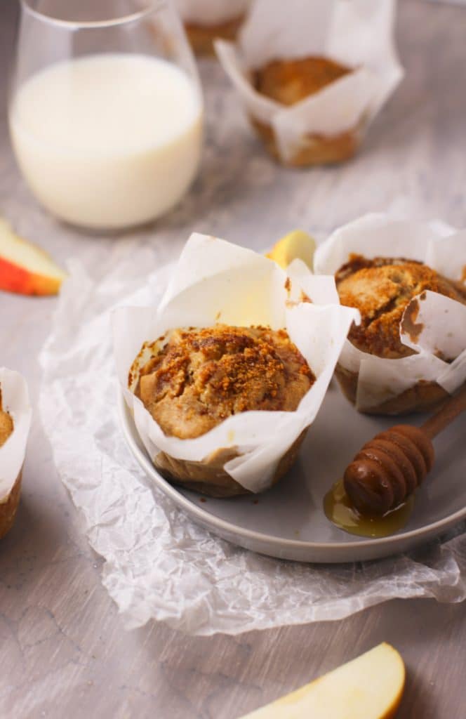 Protein Apple Muffins #proteinmuffins 