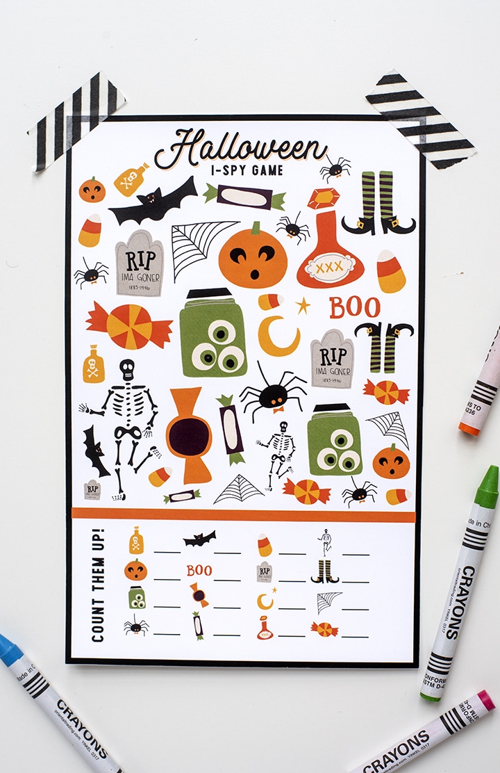 Free Printable Halloween I Spy Game - Alice and Lois