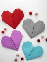 DIY Origami Hearts