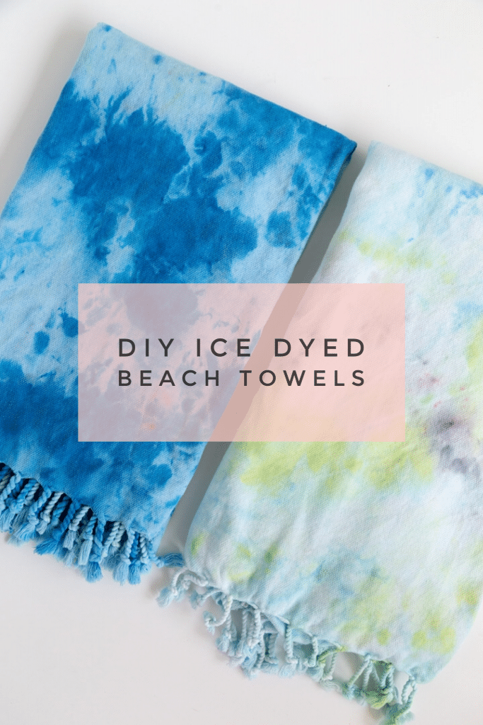 ice dyed towels