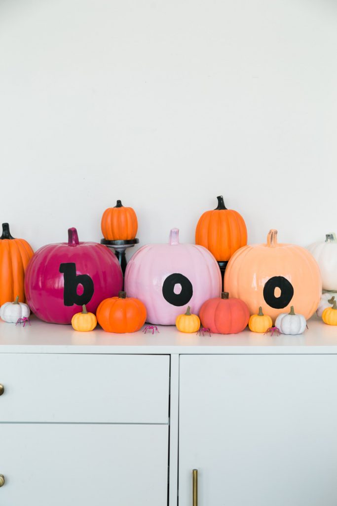 bright halloween decor