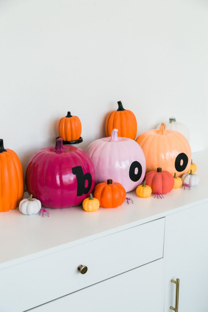 bright halloween decor