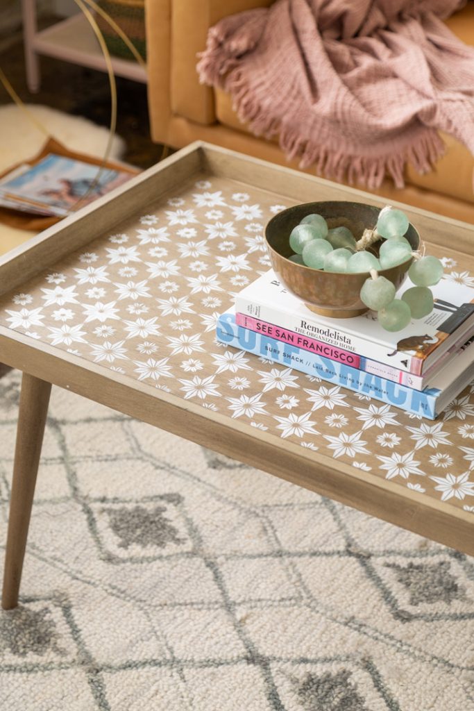 Stenciled Coffee Table 