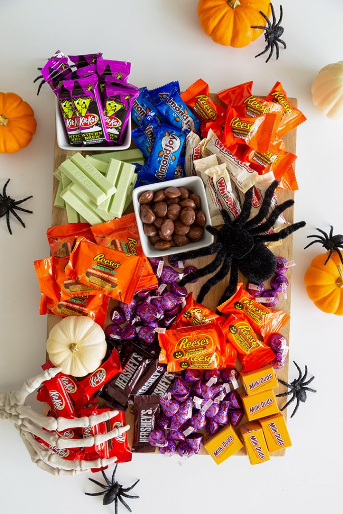 halloween candy grazing board