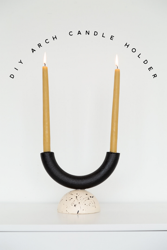 DIY arch candle holder