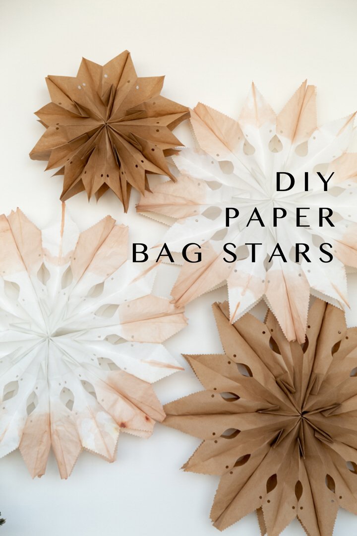DIY Paper Stars - Learn How to Make Paper Bag Stars