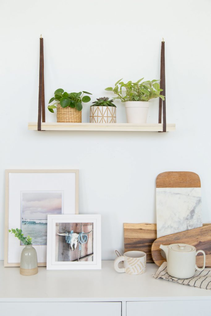 hanging plant shelf