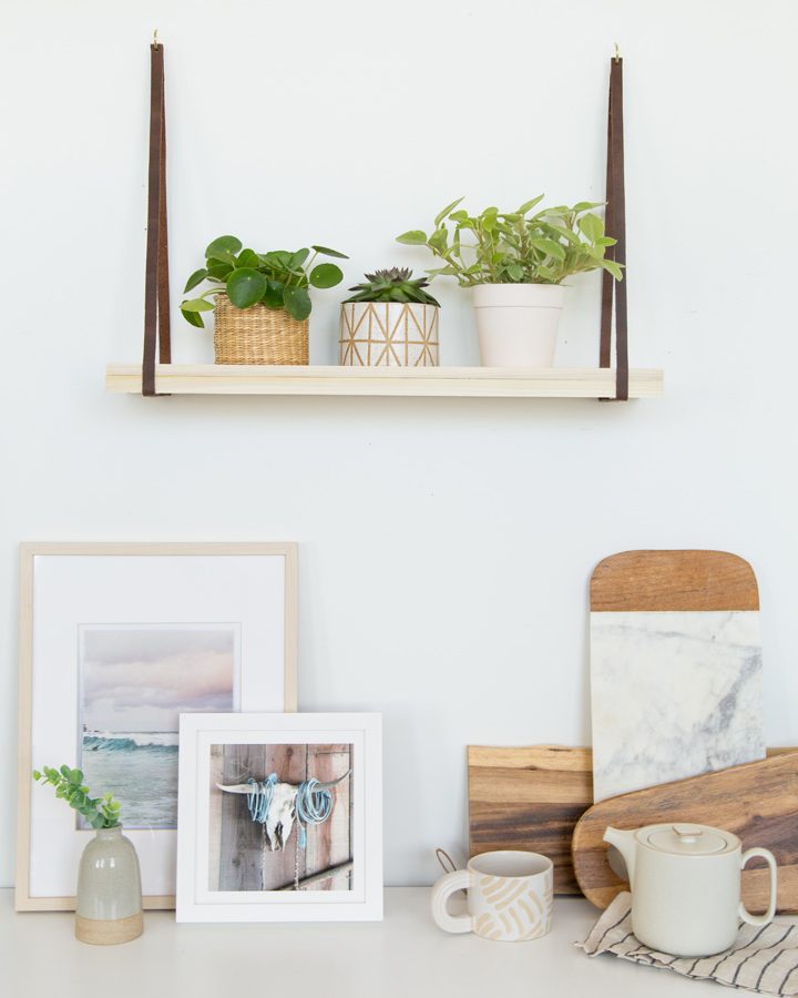 hanging plant shelf