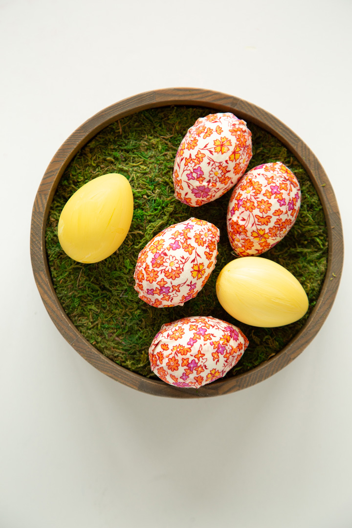 DIY Easter Eggs using Mod Podge