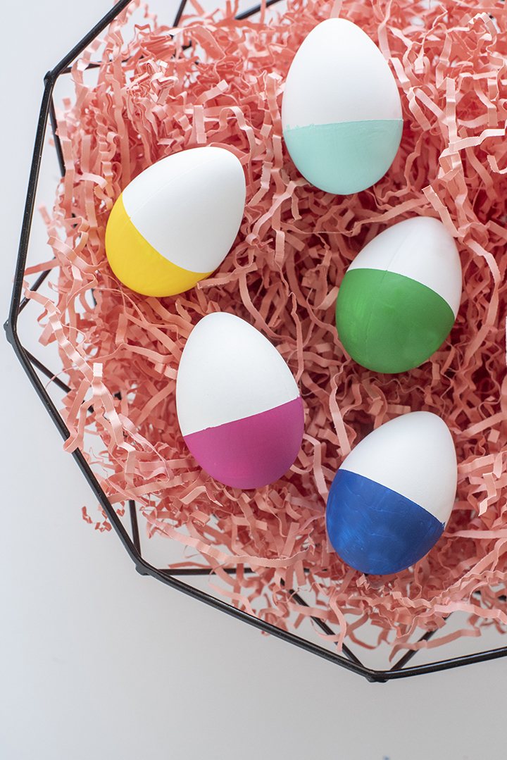 DIY Modern Dip Dye Easter Eggs