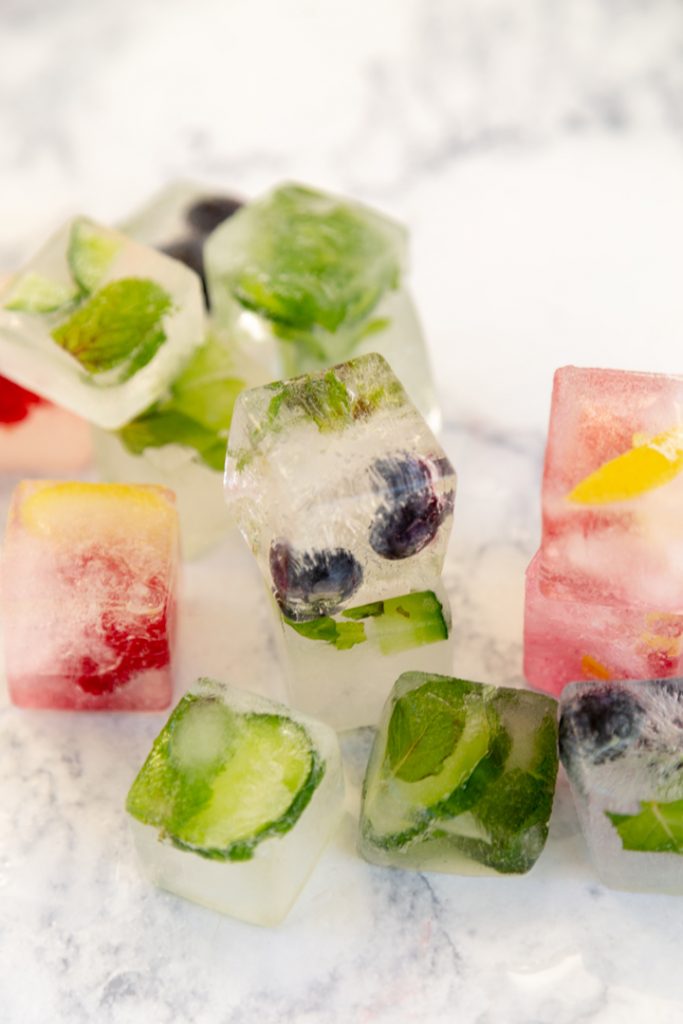 infused ice cubes