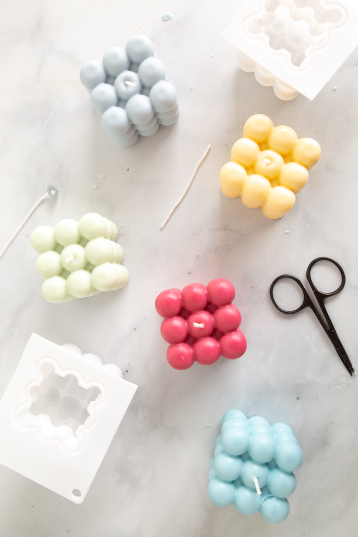 DIY Bubble Candles