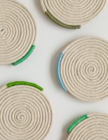 DIY Wrapped Rope Coasters