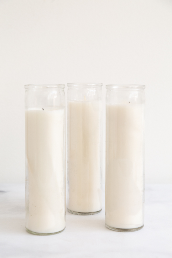 white jar candles