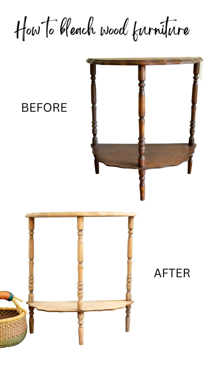 How to Strip and Bleach Wood Furniture Alice and Lois