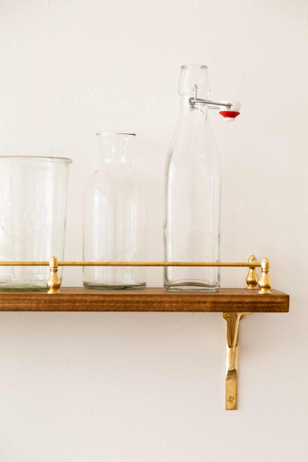 DIY Brass Rail Gallery Shelf Alice And Lois   Brass Rail Shelf 32 