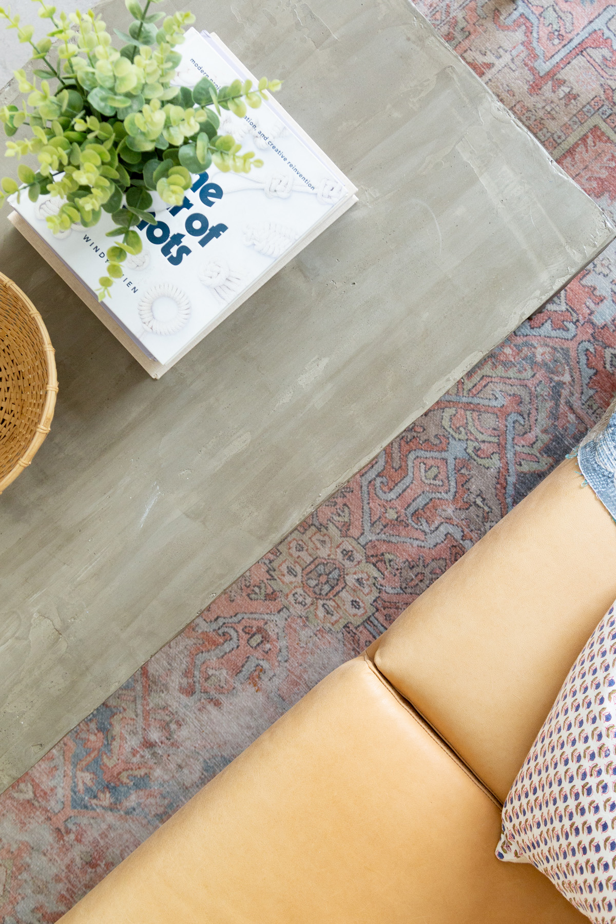 IKEA Hack Concrete Coffee Table