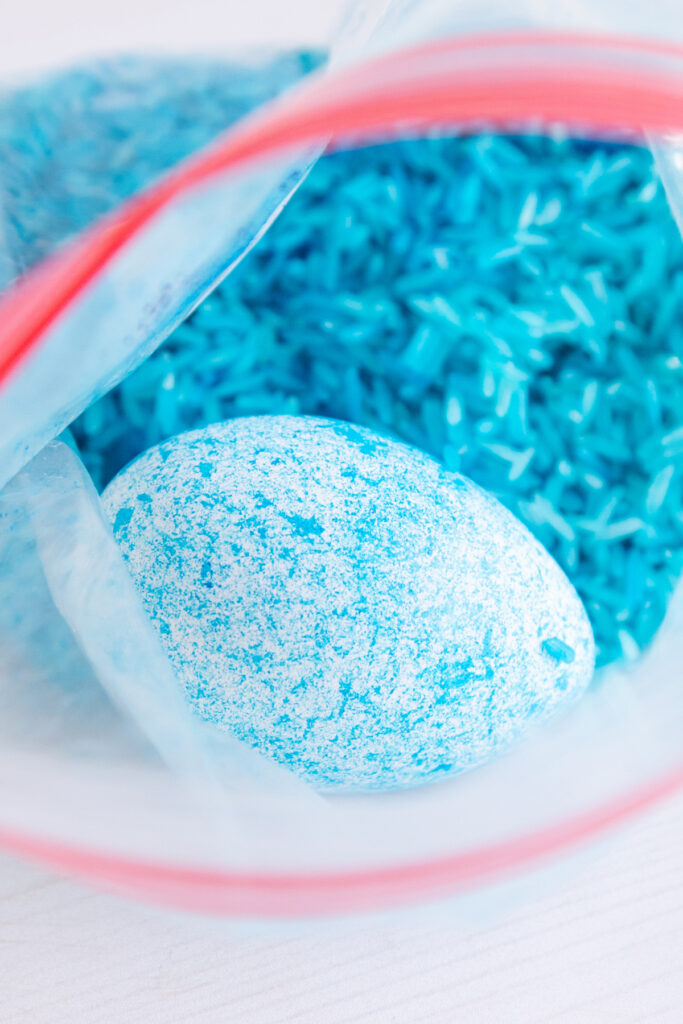 How to Dye Easter Eggs with Rice and Food Coloring Alice and Lois