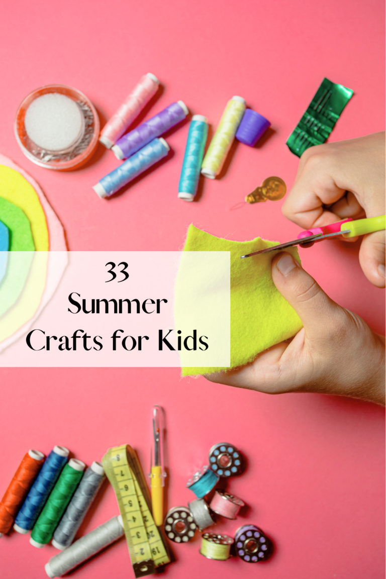 33 Summer Crafts for Kids – Fun and Easy Kid craft ideas