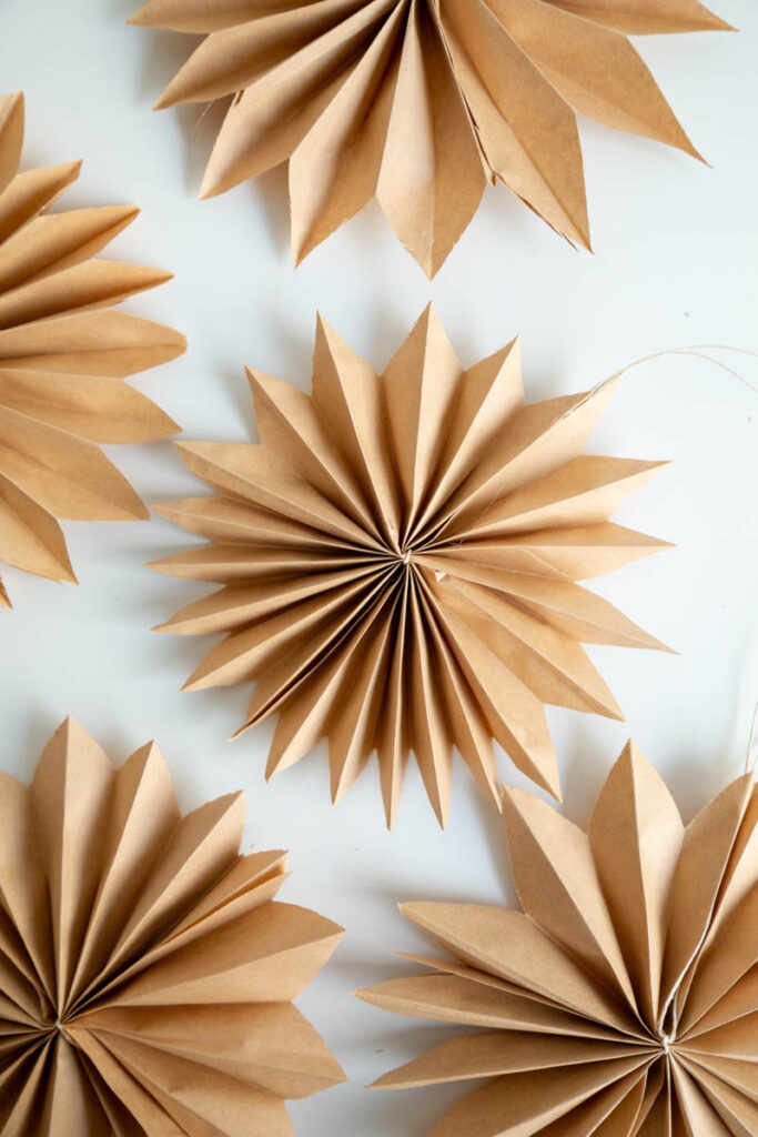 DIY Small Paper Bag Stars - Alice And Lois